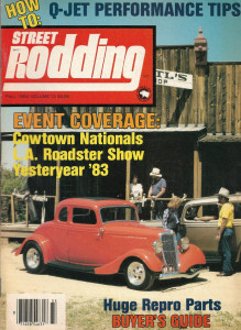 STREET RODDING 1983 FALL - Q-JET, SUPERCHARGER TECH,'37 FORD CONV,BARETT-LELAND